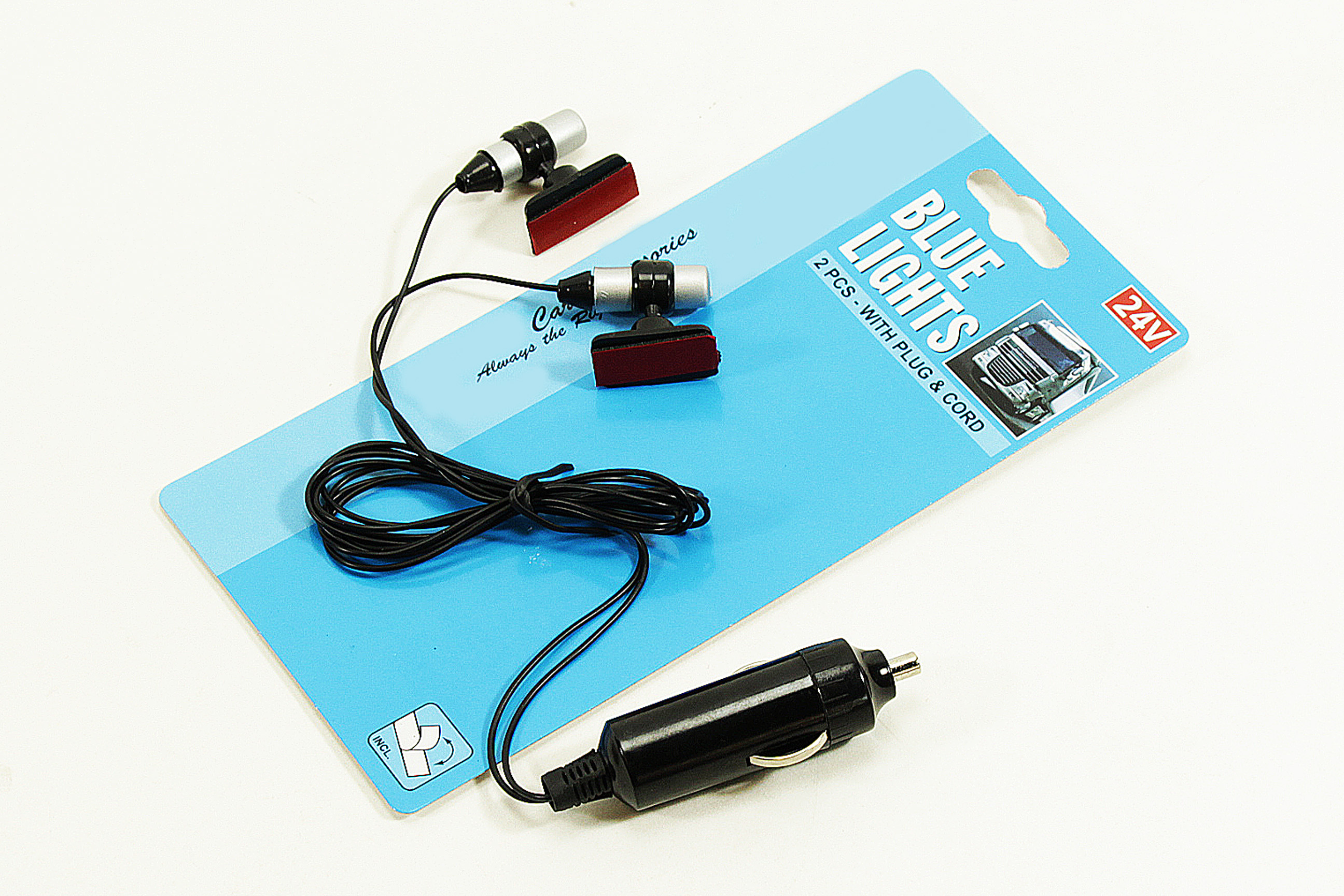 NEU Innenbeleuchtung 2 led 24 V BLAULICHT Auto Innenlicht PKW